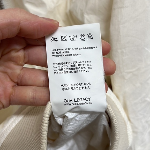 Our Legacy Men's Cream Bomber Jacket | Size M - Picture 8 of 12